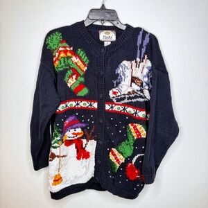 Vintage Festive 90’s Christmas Winter Holiday Cardigan Sweater